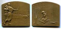 Frankreich, Bronze Plakette auf die Liebe und die Ehe, -