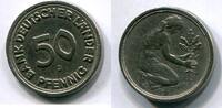 Deutschland 50 Pfennig ~ Fehlprägung - Prägeschwäche ~ -