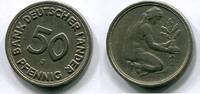 Deutschland 50 Pfennig ~ Fehlprägung - Prägeschwäche ~ -