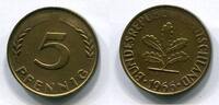 Deutschland 5 Pfennig ~ Fehlprägung - Prägeschwäche ~ -
