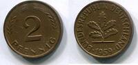 Deutschland 2 Pfennig ~ Fehlprägung - Prägeschwäche ~ -