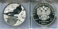 Russland 3 Rubel ~ Olympiade Sotschi - Alpiner Skisport ~ -