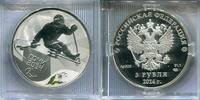 Russland 3 Rubel ~ Olympiade Sotschi - Sledge Eishockey ~ -