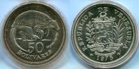 50 Bolivares 1975 Venezuela ~ Tier Motiv ~ stgl