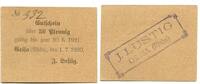 Thüringen 50 Pfg. Geisa,J.Lustig, -
