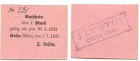 Thüringen 1 Mark Geisa,J.Lustig, -