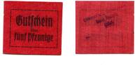 Thüringen 5 Pfg. Erfurt, Richters, Georg, Ohlenrothsche Buchdruckerei,Leinen, -