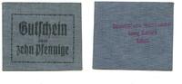 Thüringen 10 Pfg. Erfurt, Richters, Georg, Ohlenrothsche Buchdruckerei,Leinen, -