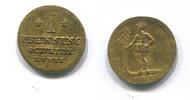 Braunschweig-Calenberg-Hannover, 1 Pfennig Goldabschlag Georg II. 1727-1760, -
