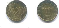 Deutschland, 20 Cent Rondenverwechslung o.Probe-Eisen Platiert, -