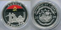 Liberia 10 Dollars ~ Fußball WM - Angola ~ -