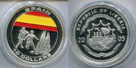 Liberia 10 Dollars ~ Fußball WM - Spanien ~ -