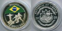 Liberia 10 Dollars ~ Fußball WM - Brasilien ~ -