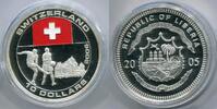 Liberia 10 Dollars ~ Fußball WM - Schweiz ~ -