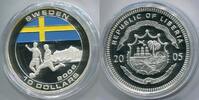 Liberia 10 Dollars ~ Fußball WM - Schweden ~ -