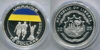 Liberia 10 Dollars ~ Fußball WM - Ukraine ~ -