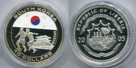 Liberia 10 Dollars ~ Fußball WM - Süd Korea / Südkorea ~ -