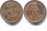Hannover, 1 Pfennig Georg V. 1851-1866, -