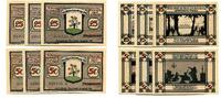 Sachsen-Anhalt 3x25 Pfg. 3x50 Pfg. Aug.1922 Annaburg, unz 17.34 US$  +  92.50 US$ shipping