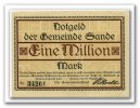 Deutschland 1 Mio. Mark ~ Hamburg / Sande - Gemeindevorstand ~ -