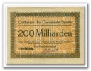 Deutschland 200 Mrd. Mark ~ Hamburg / Sande - Gemeindevorstand ~ -