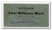 Deutschland 2 Mio. Mark ~ Hamburg / Schiffbek - Vereinigte Jute Spinnereien und Webereien AG ~ -