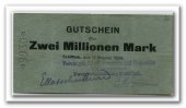 Deutschland 2 Mio. Mark ~ Hamburg / Schiffbek - Vereinigte Jute Spinnereien und Webereien AG ~ -