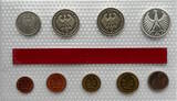 Deutschland 10,68 DM 1973 G Kursmünzen-Satz (9 Münzen von 1 Pfennig bis 5 Mark) - Stuttgart Spiegelglanz / Proof