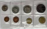 Deutschland 8,68 DM 1969 G Kursmünzen-Satz (8 Münzen von 1 Pfennig bis 5 Mark) Proof, 5 Mark Stk. tolle Patina!