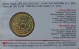 50 Cent 2016 Vatikanstadt - Coincard Nr. 7 BU
