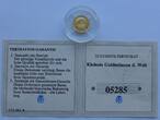 Liberia 25 Dollars 2000 Kleinste Goldmünze der Welt - M. Gorbatschow Proof, minimal fleckig