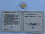 Liberia 25 Dollars 2000 Kleinste Goldmünze der Welt - Julius Caesar Proof, fleckig