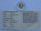 Liberia 25 Dollars 2000 Kleinste Goldmünze der Welt - Julius Caesar Proof, fleckig