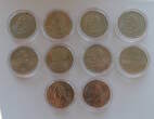 USA 10 x Quarter Dollar versch. Jahre Quarter Dollar Coloriert EF