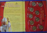 Deutschland/Vatikan 9 Medaillen Gedenkprägungen - Die Päpste des 20. Jahrhunderts - Pius X. - Joh.Paul II. CH UNC, in Reppa Folder