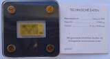 BRD 1/500 Oz Goldbarren Deutsche Mark, Serie I - Banknote 100 Deutsche Mark BU