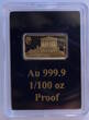 Deutschland Minibarren Regensburg Walhalla - 1/100 Oz Gold Proof