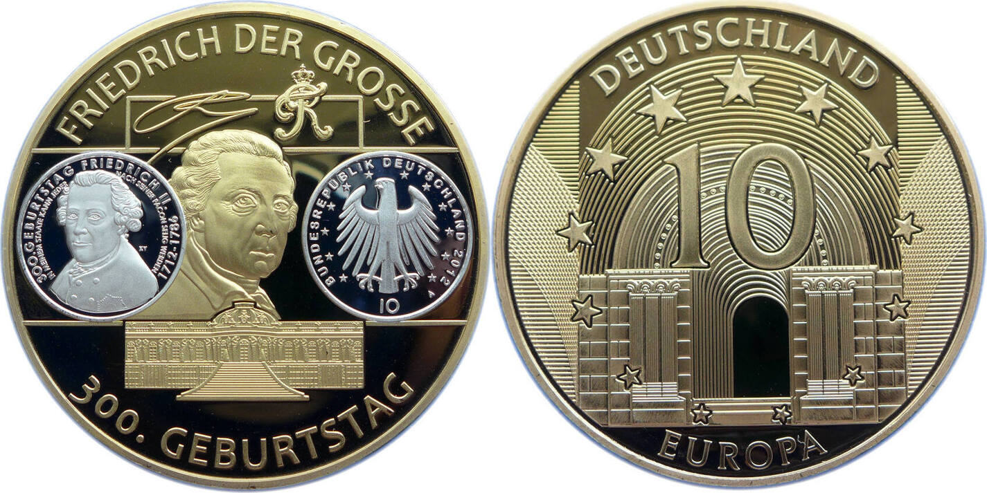 Deutschland/Europa Medaille 300. Geburtstag Friedrich der Grosse ...