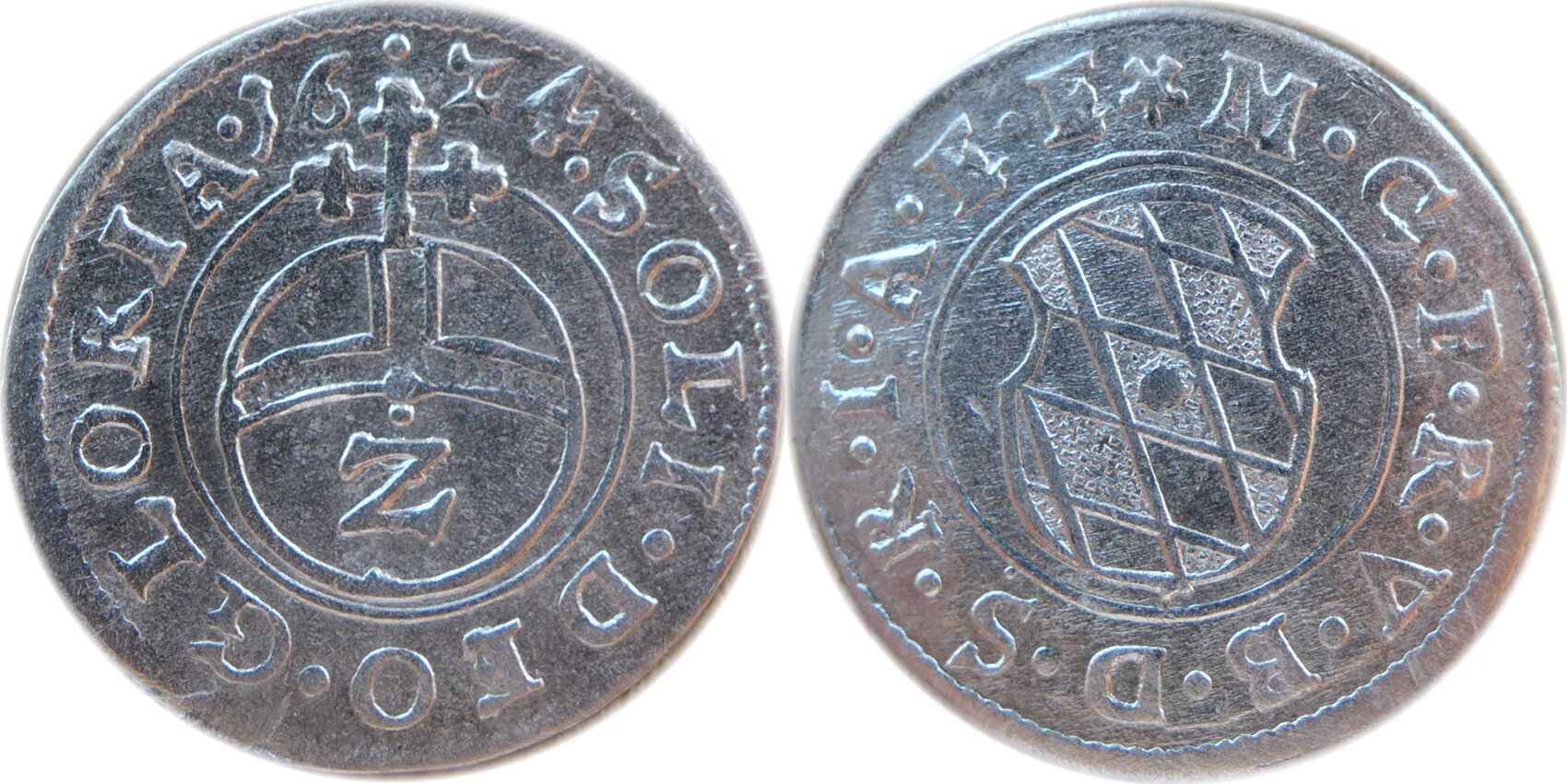 Bayern 2 Kreuzer (1/2 Batzen) 1624 Maximilian I. 1623-1651 BU | MA-Shops