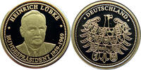 Deutschland Goldmedaille Bundespräsident der BRD - Heinrich Lübke 1959-1969 -