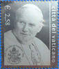 Vatikan Silberbriefmarke 2,58 € Papst Johannes Paul II. -