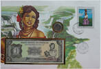 Paraguay 5 Guaranies Münze + Banknote Numisbrief mit Banknote und Münze - Folklore in Paraguay -