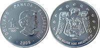 Kanada 5 Dollar Olympische Winterspiele 2010 in Vancouver-Thunderbird-Silber Maple Leaf -