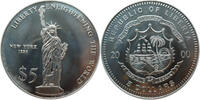 Liberia 5 Dollars Freiheitsstatue - Ellis Island -