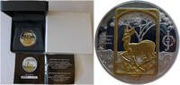 Malawi 50 Kwacha Investment Jewellery Collection - Springbock - Skulpturmünze teilvergoldet -
