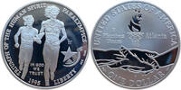USA 1 Dollar Olympische Spiele 1996 in Atlanta - Paralympics - Blinde Läuferin mit Führerin -
