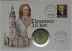 DDR 5 Mark Numisbrief - Thomaskantor Johann Sebastian Bach - -