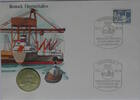 DDR 5 Mark Numisbrief - Überseehafen Rostock -