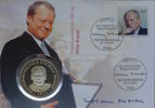 Deutschland Medaille Numisbrief Friedensnobelpreis 1971 für Willy Brandt -