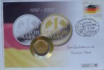 Deutschland 1 DM Numisbrief Zum Gedenken an die Deutsche Mark - feinvergoldet -